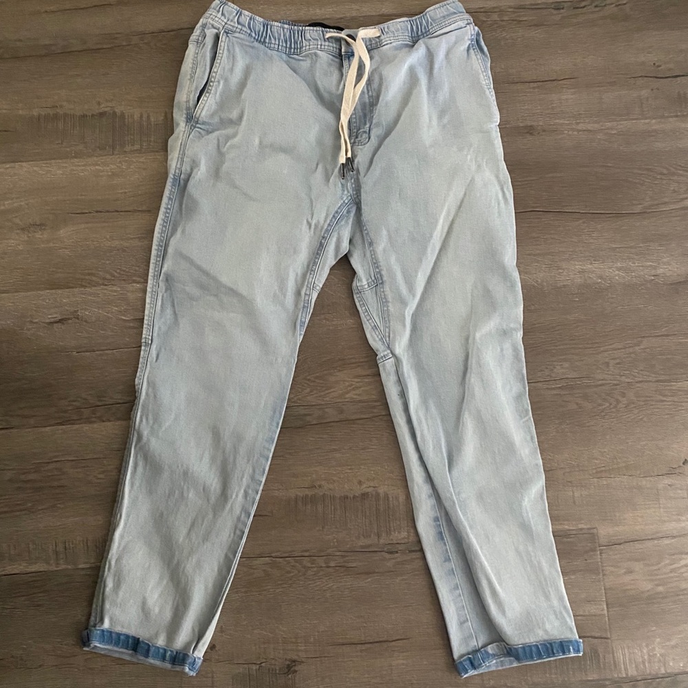 Cotton on denim roller pants